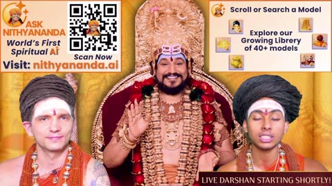 Witness the Divine Presence: Live Darshan of Bhagavan Nithyananda