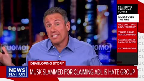 Chris Cuomo Says Elon Musk Told Him ‘Piss Off’ Private Message Blocked Him Over ADL ‘Hate Group Post