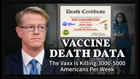 Americans (in mid 2025) dying at alarming rates from the Covid vaccine. Ed Dowd