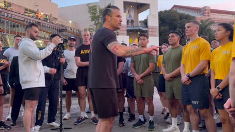 A Work Out With The Secretary Of War - UCLA Stadium 5am
