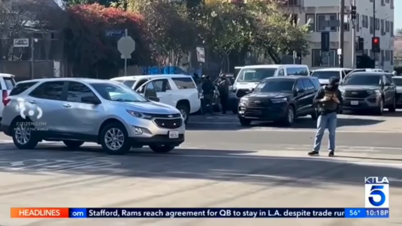 KTLA5 NEWS Report (Youtube) : ICE Arrests In The Pico Union Area of Los Angeles CA