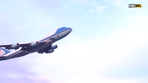 Air Force One over Washington Commanders Stadium