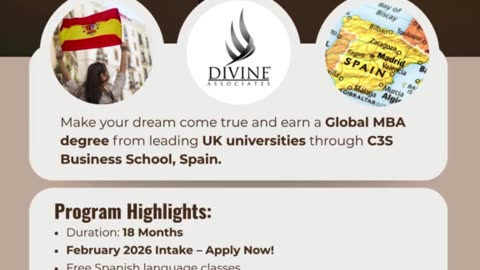 Step into Global Leadership with Spain’s Premier MBA & Divine Associates Ltd.