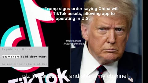 Trump signs order saying China will sell TikTok assets, allowing app to keep operating in U.S.