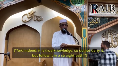 Excerpts from Khutbah 12/22/23 Islamic Center of RI