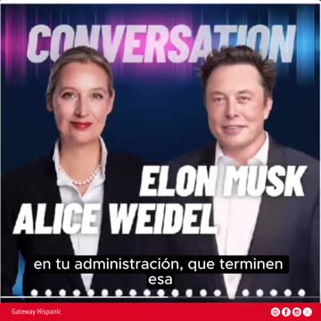 Elon Musk and Alice Weidel - The war in Ukraine must end soon.
