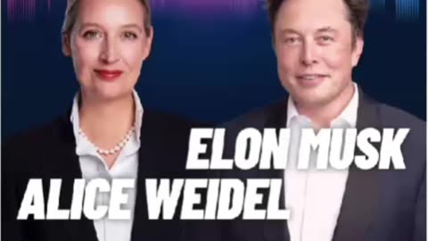 Elon Musk and Alice Weidel - The war in Ukraine must end soon.