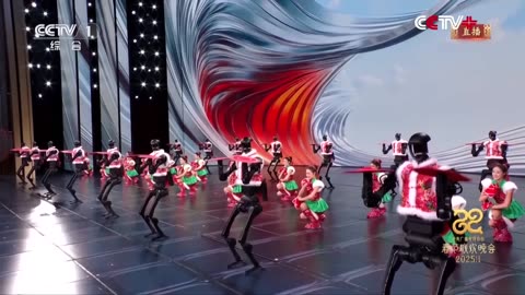 Humanoid Robots Showcase Folk Dance Skills on Spring Festival Gala Stage