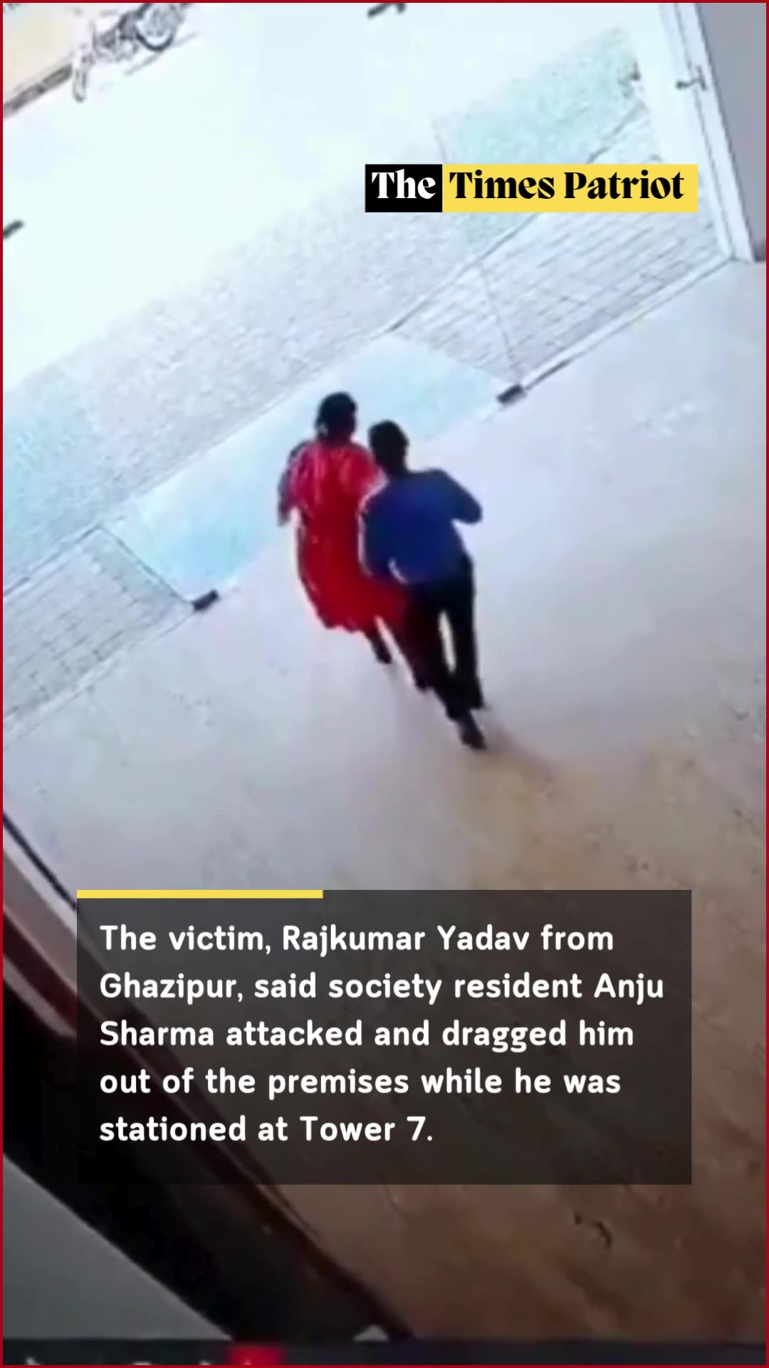 Greater Noida Shock: Woman Caught on CCTV Assaulting Security Guard at Presthem Society!