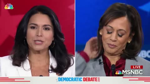 Tulsi Gabbard Goes After Democratic Party in Debate With Kamala Harris