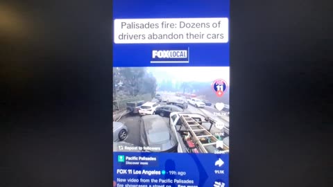 CAR ABANDONED IN LOS ANGELES DUE TO WILDFIRES...-ARROWS OF INDIGNATION 144