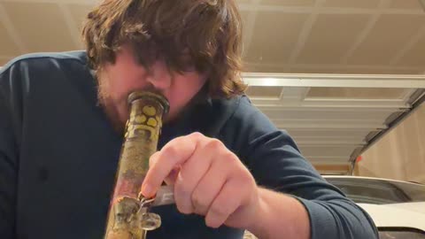 Day 111 pt3 The ash started a fire in my trash from this bowl lol