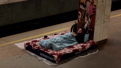 People in Kyiv shelter in metro as Russian strikes hit utilities