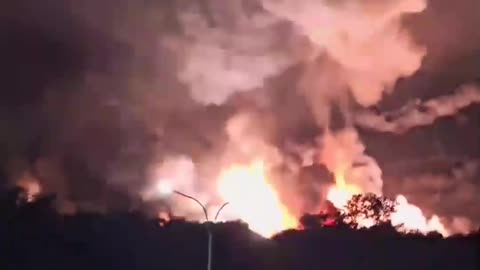 MASSIVE EXPLOSIONS at Higuerote Airport, East Caracas