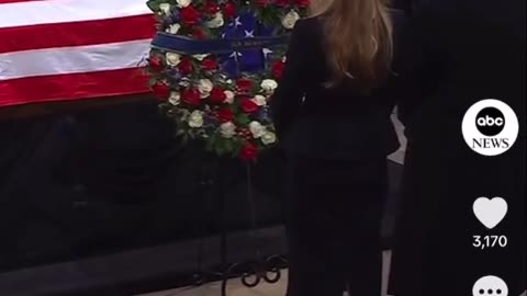 Trumps paying thier respects