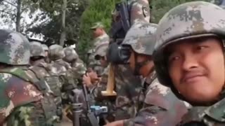 Thai military releases footage of Cambodian troops receiving military training by Chinese