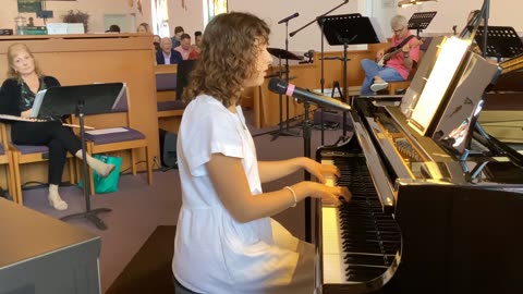 Anna Vitale singing “Worthy” at Holy Redeemer Catholic Church 2/16/25