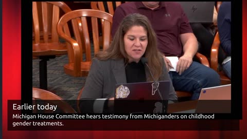 House Committee hears testimony from Michiganders on childhood gender treatments.