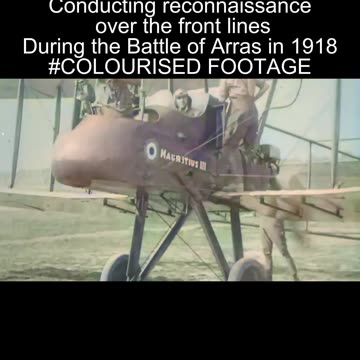 A British Royal Flying Corps biplane takes flight