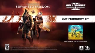 Helldivers 2 - Official Servants of Freedom Warbond Trailer