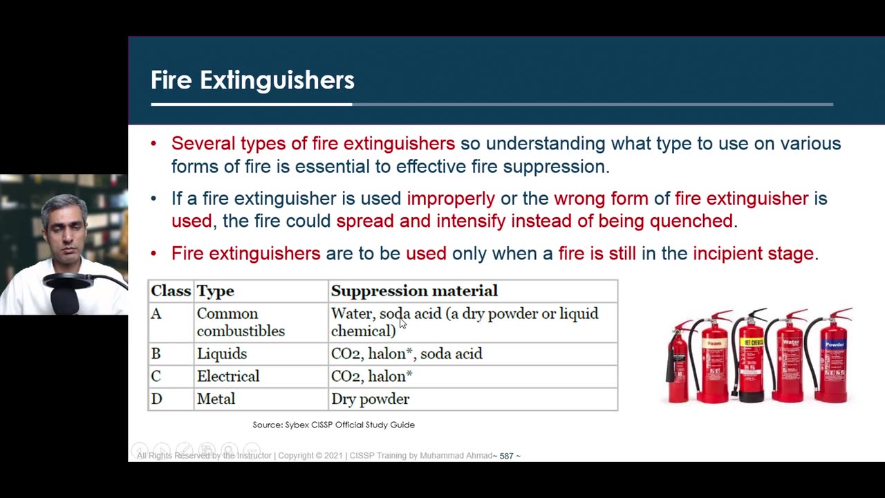 108 - Domain 3 - 39 Fire Prevention, Detection, and Suppression