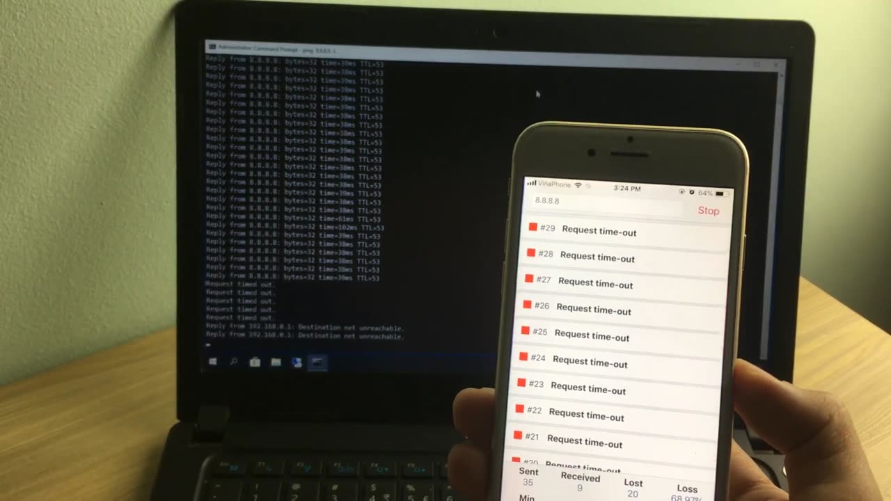 How to PING from your phone NETVN