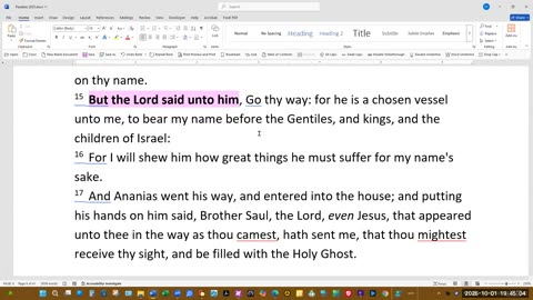 Bible Study 2025-10-01