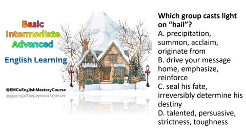 Advanced American English Quiz; Lesson 5; Part 2