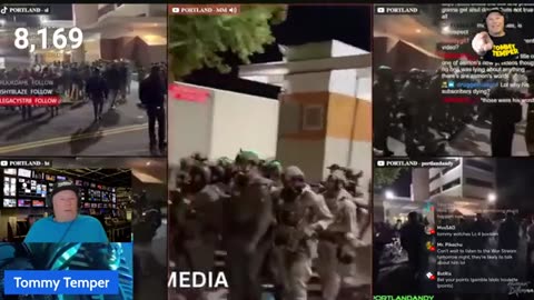 🔴LIVE🔴ANTIFA ICE PROTESTS PORTLAND OREGON🔴tommy temper showl
