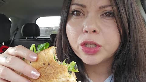 ASMR Subway Footlong w Hot Cheetos 🔥