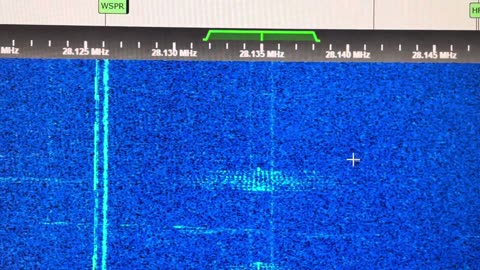 32.587 Russian Military Radio Propagation Beacon “S” in Morse Code CW G8JNJ SDR RX [18 Oct ]