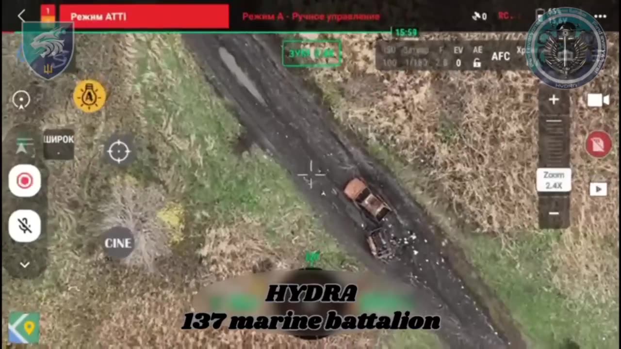💥 Destruction of Russian ambush-drones by 137th Battalion of 35th Marine Brigade!
