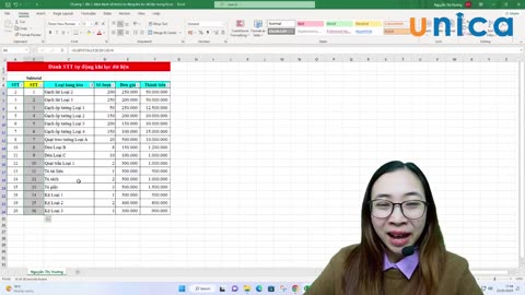 Bài 1 Mẹo đánh số thứ tự tự động khi lọc dữ liệu trong Excel