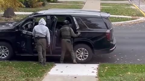 An illegal alien was detained by DHS agents in Berwyn, Illinois