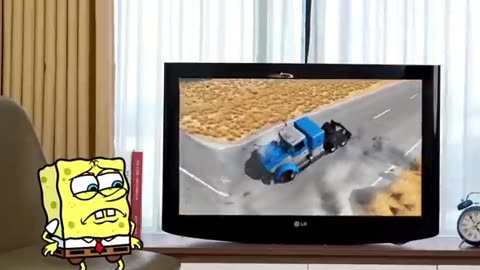 Please No| Cars crashes Spongebob vs Giant Bulge | Epic High Speed Jumps 🚓 BeamNG Drive Car Crashes