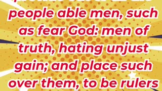 “Choosing Wise Leaders to Share the Burden” exodus 18:20,21. #shortvideo #shorts #youtube #ytshorts