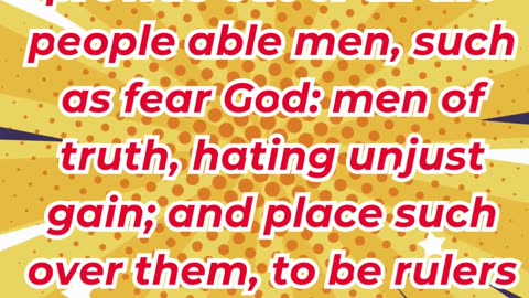 “Choosing Wise Leaders to Share the Burden” exodus 18:20,21. #shortvideo #shorts #youtube #ytshorts