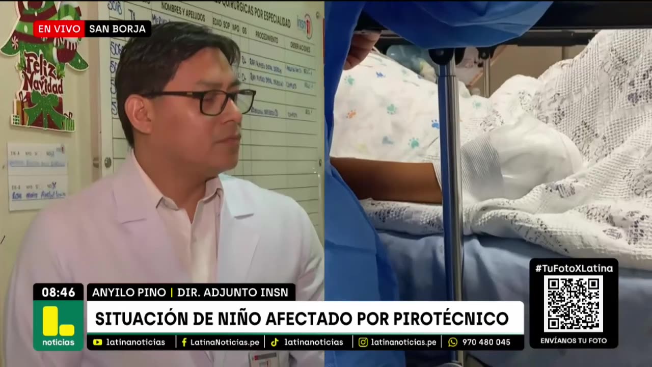 Niño presenta heridas considerables tras explosión de pirotécnico: "Hay perdida del ojo izquierdo"