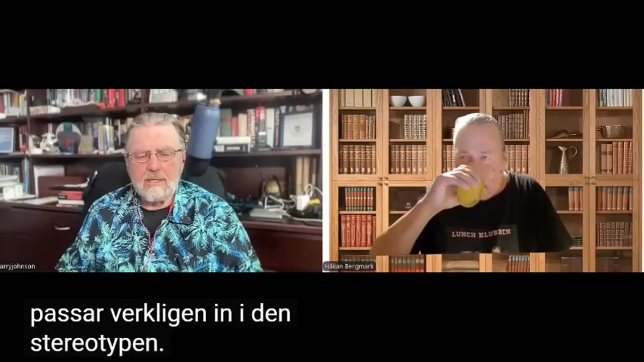 # 1652 - Bergmark samtalar med Larry Johnsson. SVENSKTEXTAD