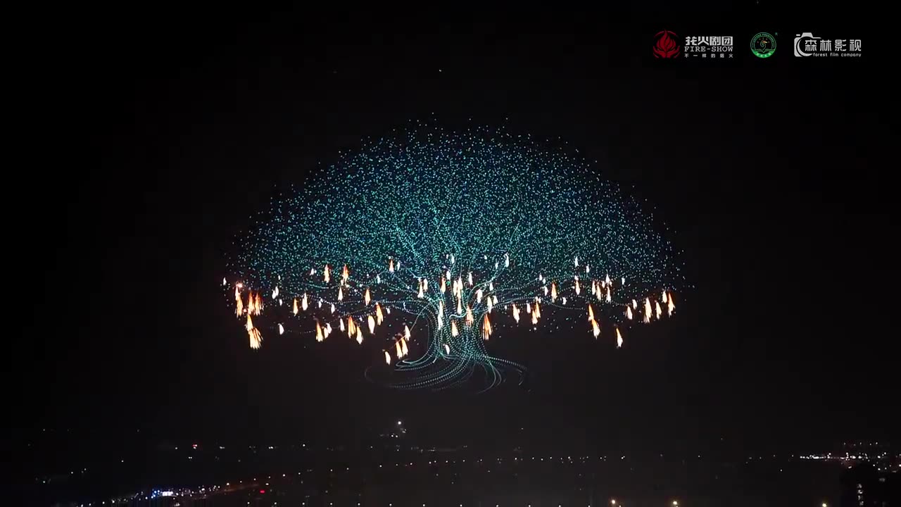 China set a world record by launching nearly 16,000 drones into the sky in a spectacular light show