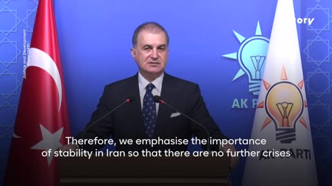 Turkey’s AKP spox warns against ‘foreign interference... Israel’s provocation’ in Iran’s protests