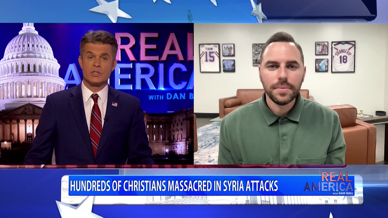 REAL AMERICA -- Dan Ball W/ Jackson Lahmeyer, Christians Slaughtered In Syria, 3/10/25