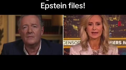 Watch as Piers Morgan finds out he is in the Epstein Files