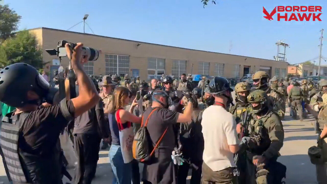 Federal Agents Are Driving Back A Combative Mob Outside Chicago ICE Facility: More Than 12 Arrests