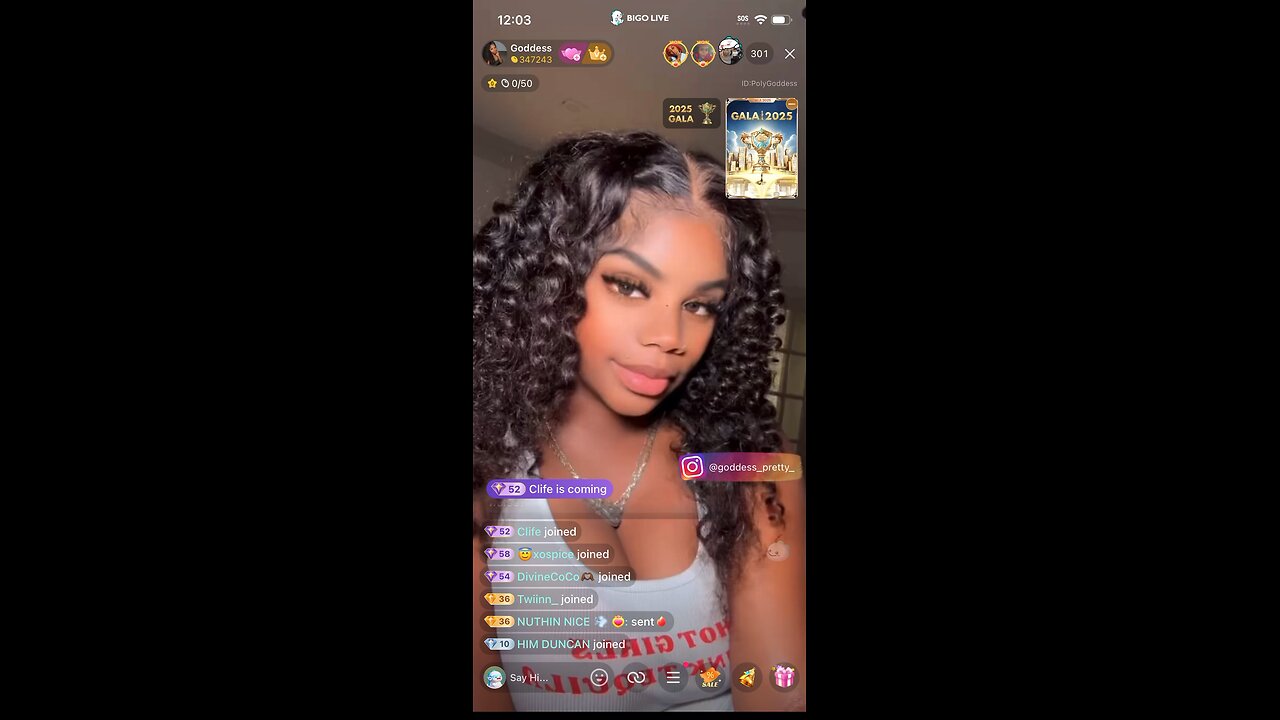 Goddess is live and she’s venting 👀