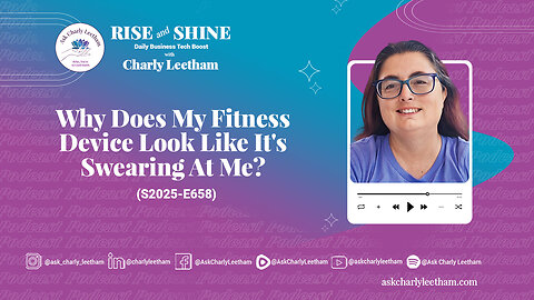 Why Does My Fitness Device Look Like It's Swearing At Me? (2025/658)