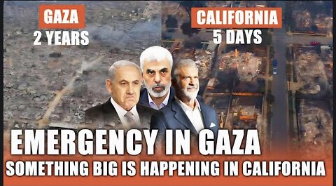 Leaked: Deleted Footage of California Fire Vs Destruction in Gaza Goes Viral In America!