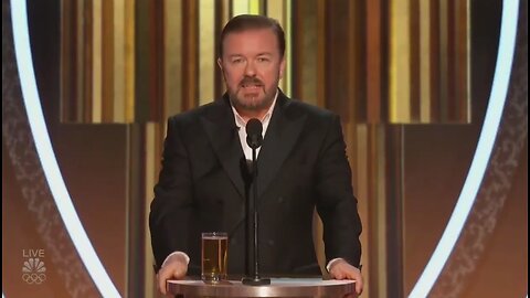 Ricky Gervais alla presentazione dei GoldenGlobe 2020