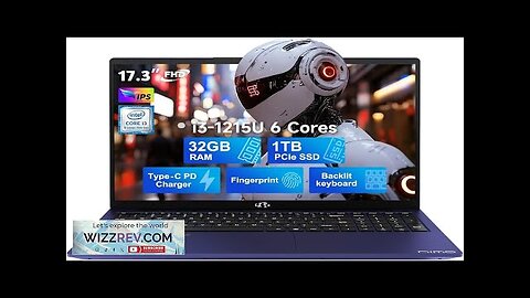 NIMO 17.3 FHD IPS Business Laptop 6 cores 12th Intel i3-1215U(up Review