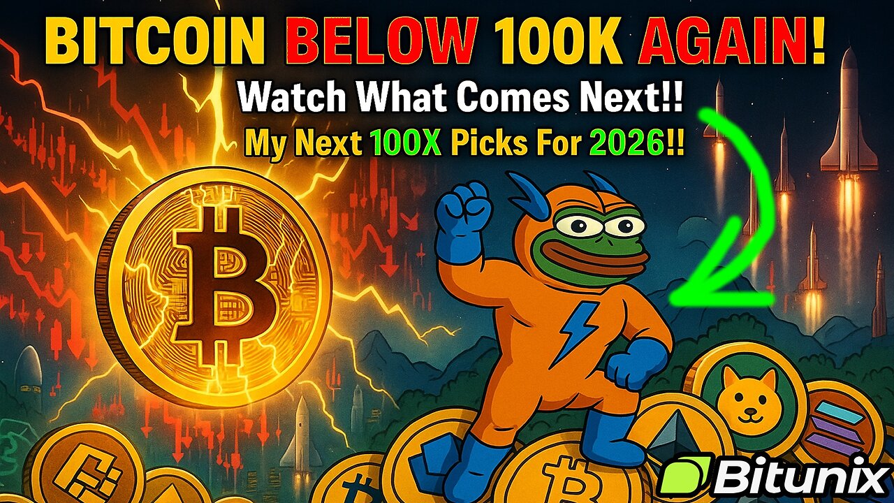 Crypto Crash Update!! Bitcoin Below 100K!! My Top Picks for 2026!!